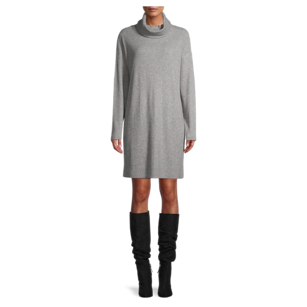 Time and Tru Cowl Neck Sweater Dress